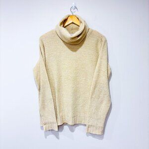 SAN FRANCISCO Vintage beige knit turtleneck sweater | Cozy pullover | Medium*